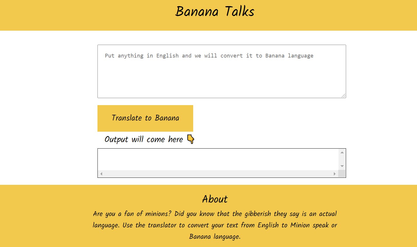 Banana Talks