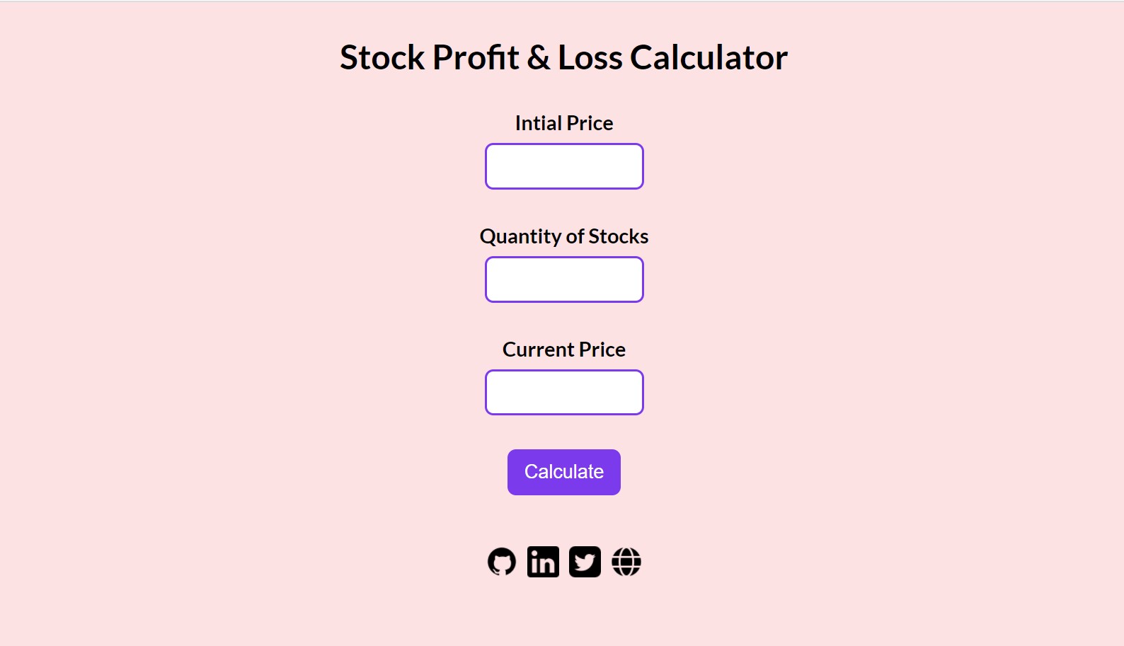 Profit-Loss Calculator